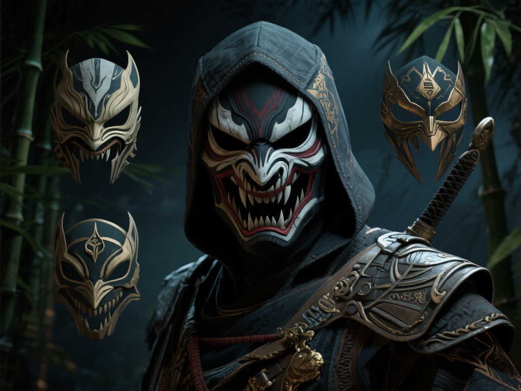 《刺客信条：影》女主角面具造型揭秘，哪款设计最打动你？